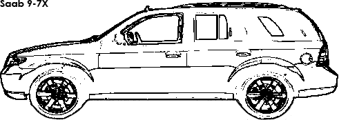 Saab 9-7X coloring