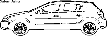 Saturn Astra coloring