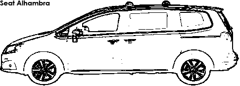 Seat Alhambra coloring