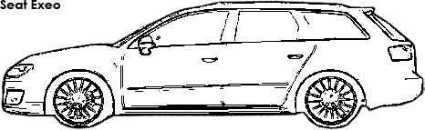 Seat Exeo coloring