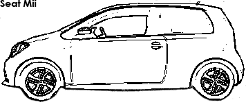 Seat Mii coloring