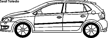 Seat Toledo coloring