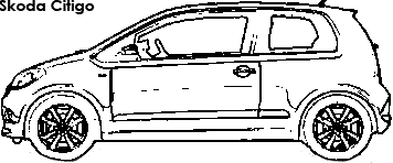 Skoda Citigo coloring