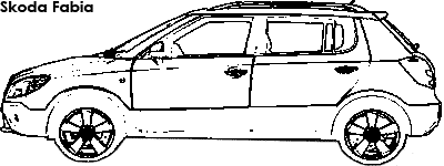 Skoda Fabia coloring