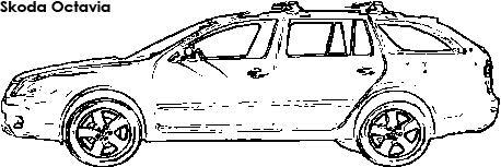 Skoda Octavia coloring