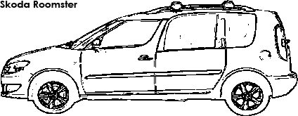 Skoda Roomster coloring