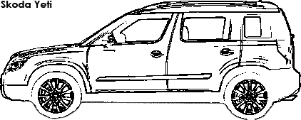 Skoda Yeti coloring