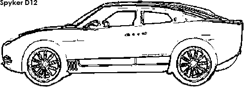 Spyker D12 coloring