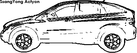SsangYong Actyon coloring