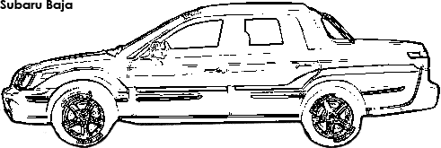 Subaru Baja coloring