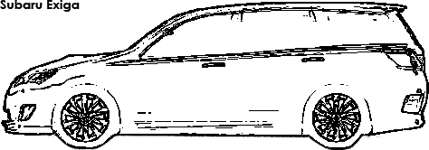 Subaru Exiga coloring