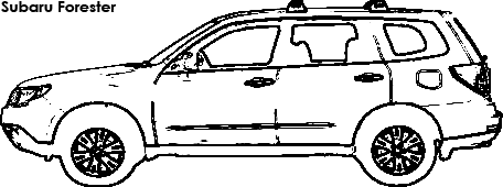 Subaru Forester coloring