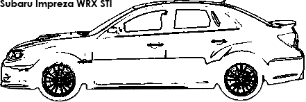 Subaru Impreza coloring