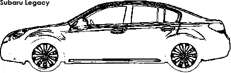 Subaru Legacy coloring