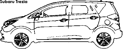 Subaru Trezia coloring