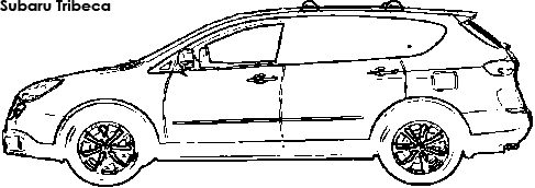 Subaru Tribeca coloring