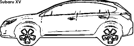 Subaru XV coloring