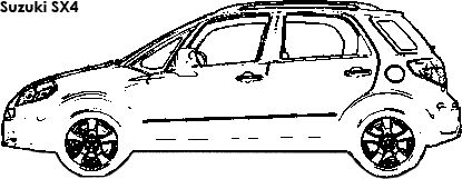 Suzuki SX4 coloring