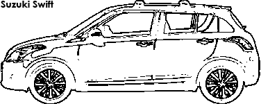 Suzuki Swift coloring