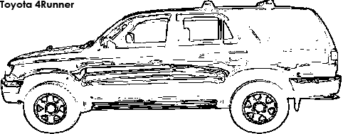 Toyota 4Runner coloring