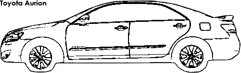 Toyota Aurion coloring