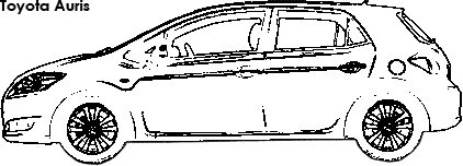 Toyota Auris coloring