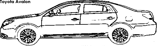 Toyota Avalon coloring