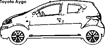 Toyota Aygo coloring
