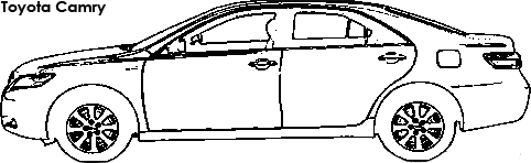 Toyota Camry coloring
