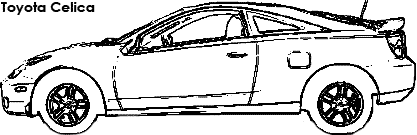 Toyota Celica coloring