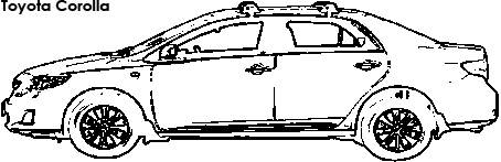 Toyota Corolla coloring