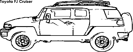 Toyota FJ Cruiser coloring