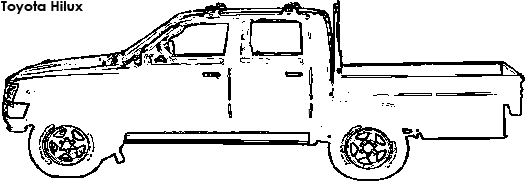 Toyota Hilux coloring