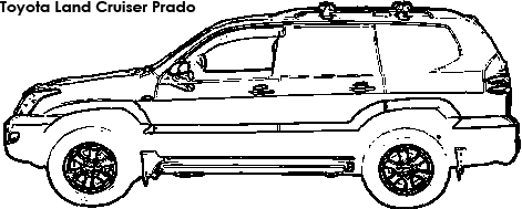 Toyota Land Cruiser Prado coloring
