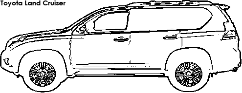 Toyota Land Cruiser coloring