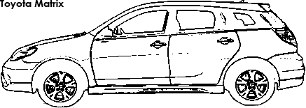 Toyota Matrix coloring