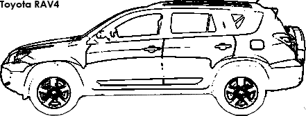 Toyota RAV4 coloring