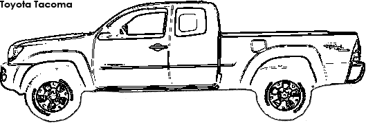 Toyota Tacoma coloring