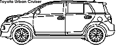 Toyota Urban Cruiser coloring