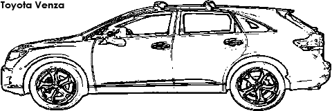Toyota Venza coloring