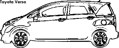 Toyota Verso coloring