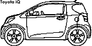 Toyota iQ coloring