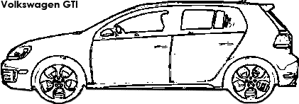 Volkswagen GTI coloring