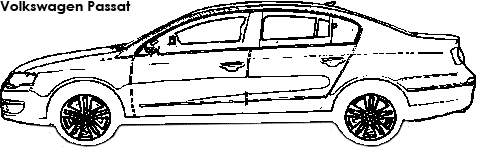 Volkswagen Passat coloring