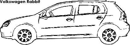 Volkswagen Rabbit coloring