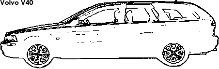 Volvo V40 coloring