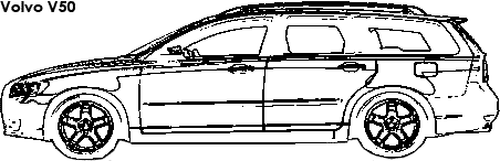 Volvo V50 coloring