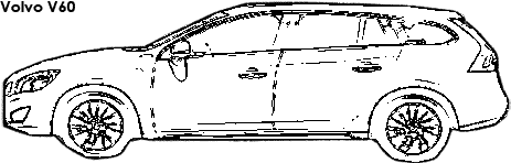 Volvo V60 coloring