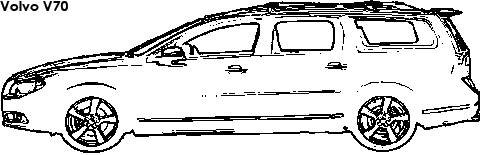 Volvo V70 coloring